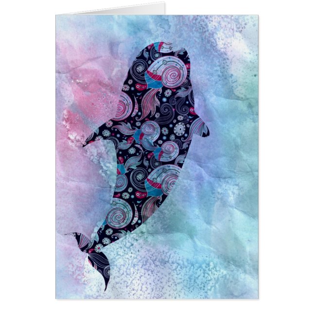 Dekorativer Silhouette-Wal (Vorne)