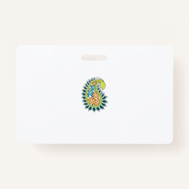 Dekorativer Stil, dunkelblau grün, Wattle Ausweis (Vorderseite)