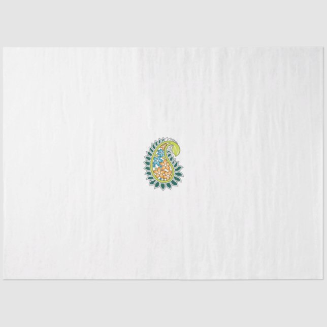 Dekorativer Stil, dunkelblau grün, Wattle Seidenpapier (Vorderseite)