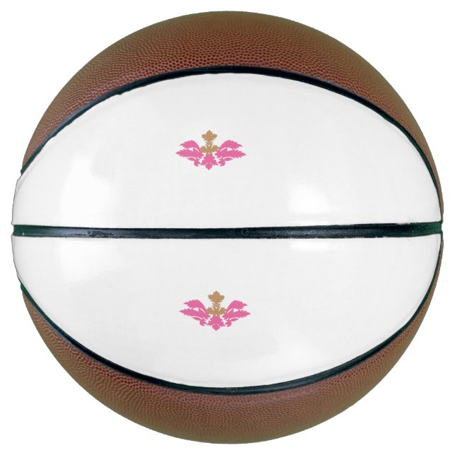 Dekorativer Stil, heiß rosa, antikes Glas Basketball (Vorderseite)