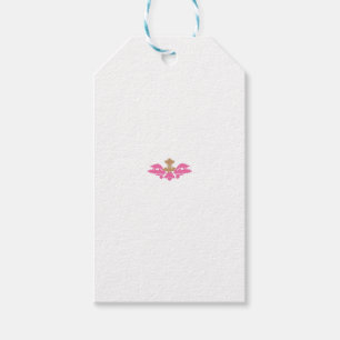 Dekorativer Stil, heiß rosa, antikes Glas Geschenkanhänger