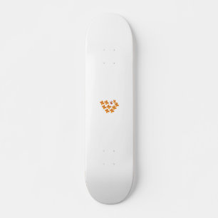 Dekorativer Stil, trübe Orange, Cornell Rot Skateboard