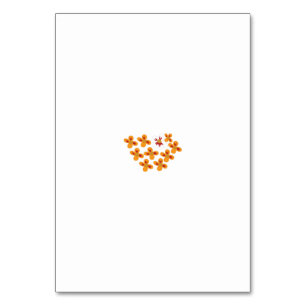 Dekorativer Stil, trübe Orange, Cornell Rot Tischnummer