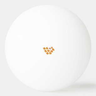 Dekorativer Stil, trübe Orange, Cornell Rot Tischtennisball