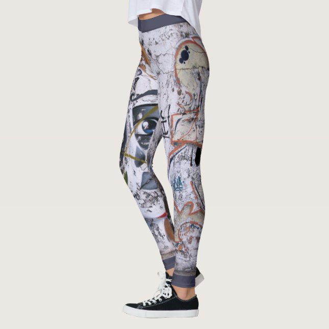 Dekorativer Straßen-Kunst-Entwurf Leggings (Links)