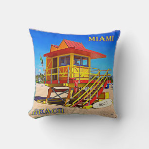 Dekorativer Throw Pillow Miami Beach Frenzy 5B Kissen