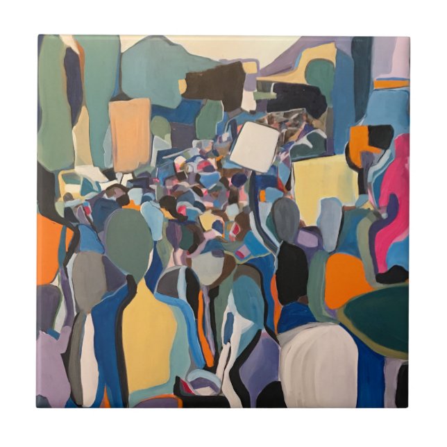 DEKORATIVER TITEL-UNTERSETZER FLIESE (Vorderseite)