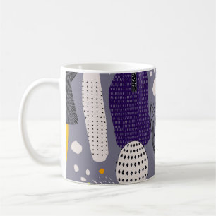 Dekorativer Wald, Vintage künstlerische Illustrati Kaffeetasse