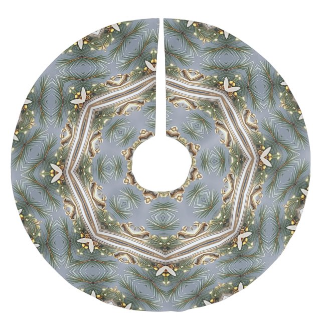 Dekorativer Weihnachtsbaumrock Polyester Weihnachtsbaumdecke (Vorderseite)