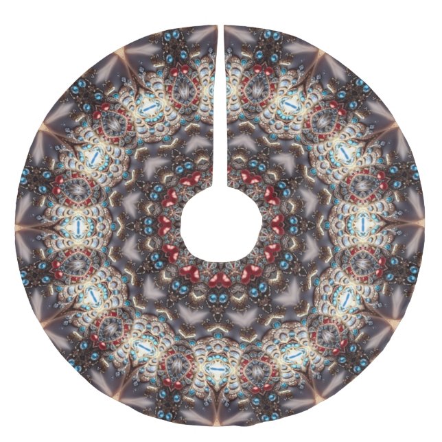 Dekorativer Weihnachtsbaumrock Polyester Weihnachtsbaumdecke (Vorderseite)