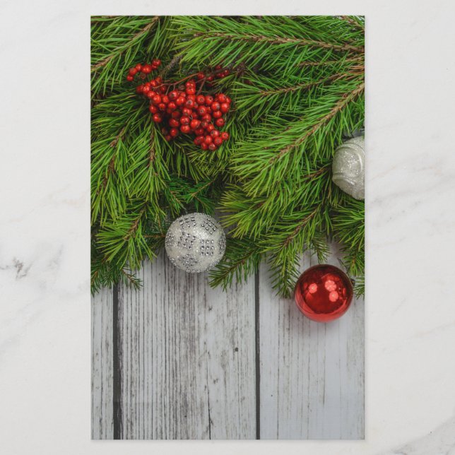 Dekorativer Weihnachtsrahmen Briefpapier (Vorderseite)