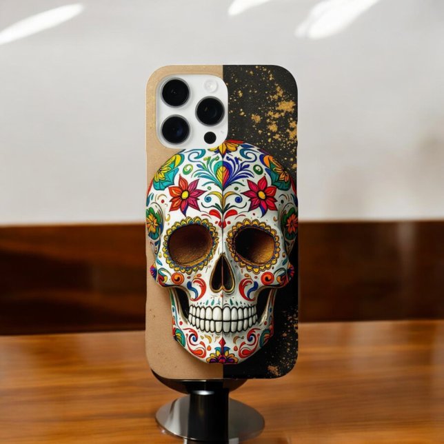 Dekorativer Zuckerschädel Case-Mate iPhone Hülle (Von Creator hochgeladen)
