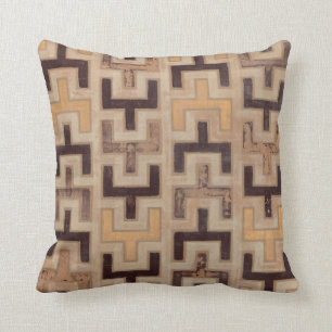 Dekoratives Afrikaner Mudcloth Muster Kissen