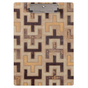 Dekoratives Afrikaner Mudcloth Muster Klemmbrett