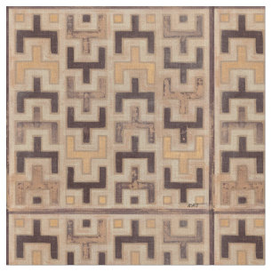 Dekoratives Afrikaner Mudcloth Muster Stoff