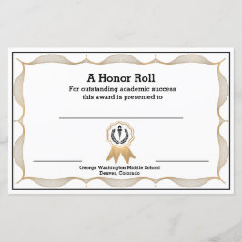 Dekoratives akademisches Zertifikat