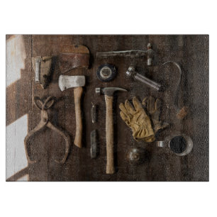 Dekoratives altes Werkzeug-Glasschneiden-Brett 15" Schneidebrett