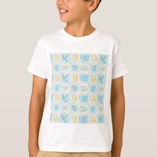 Dekoratives Amalfi-Style nahtloses Muster T-Shirt