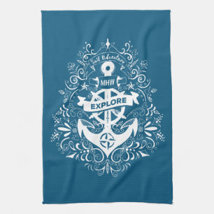 Dekoratives Ankerhandtuch, maßgeschneidert Handtuch