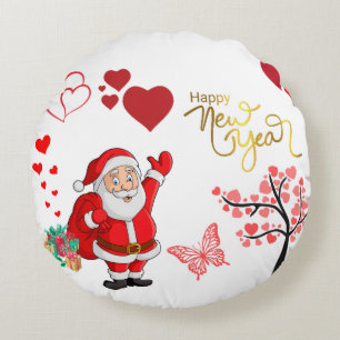 Dekoratives Bett- und Sofakissen Rundes Kissen