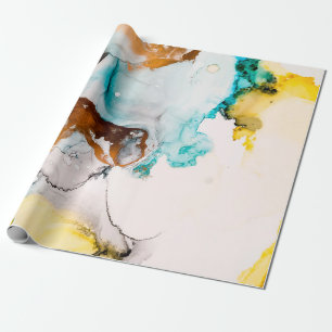 Dekoratives Bild. Dekorative Farbe. Alkohol-Tinte  Geschenkpapier
