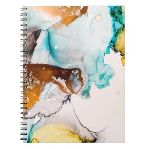 Dekoratives Bild. Dekorative Farbe. Alkoholtinte Notizblock