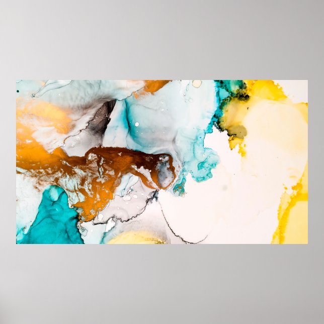 Dekoratives Bild. Dekorative Farbe. Alkoholtinte Poster (Vorne)