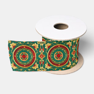 Dekoratives Blumen-Weihnachts-Satinband Satinband