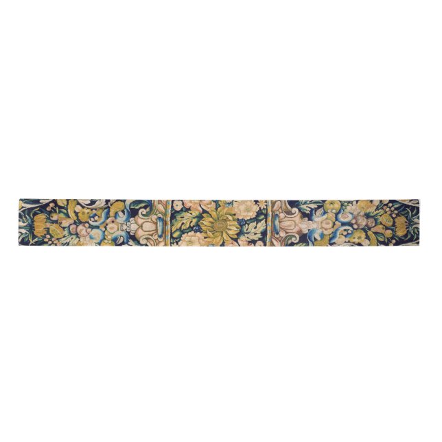 Dekoratives Blumenmuster Satinband (Vorderseite)
