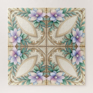 Dekoratives Blumenpuzzle Puzzle