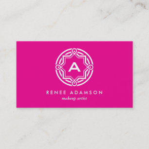 DEKORATIVES CIRCLE-LOGO mit IHREM ERSTEN Magenta 2 Visitenkarte