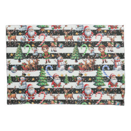 Dekoratives Design der Weihnachtsstreifen Kissenbezug