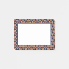 Dekoratives Design von Blume und Sternen Post-it Klebezettel