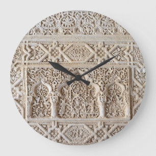 Dekoratives Detail aus der Alhambra Wall Clock Große Wanduhr