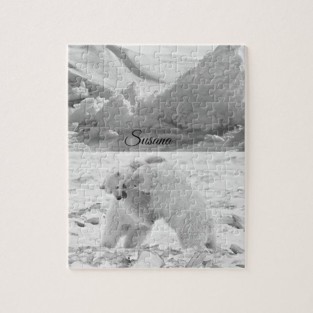 Dekoratives Eisbär-Puzzle Puzzle (Vertikal)
