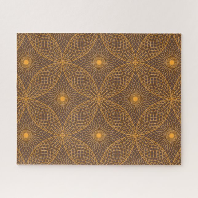 Dekoratives, elegantes, abstraktes Mandala-Muster Puzzle (Horizontal)