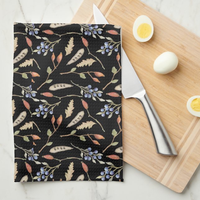 Dekoratives fallmuttermuster geschirrtuch (Viertel Falte)