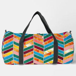 Dekoratives farbiges Muster Duffle Bag
