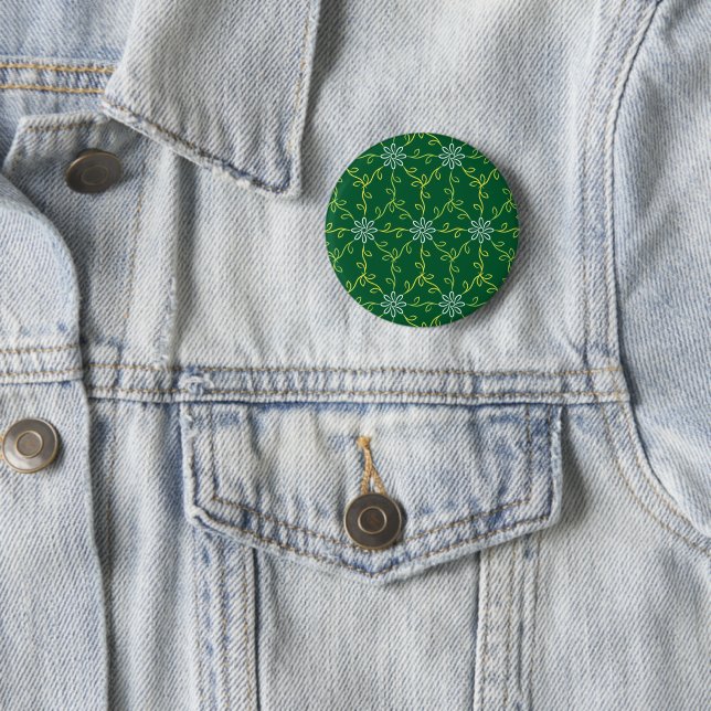 Dekoratives, floratives, nahtloses Muster Button (Beispiel)