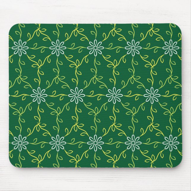 Dekoratives, floratives, nahtloses Muster Mousepad (Vorne)