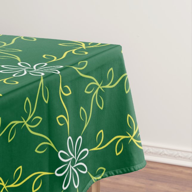Dekoratives, floratives, nahtloses Muster Tischdecke (Beispiel)