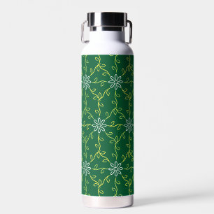 Dekoratives, floratives, nahtloses Muster Trinkflasche