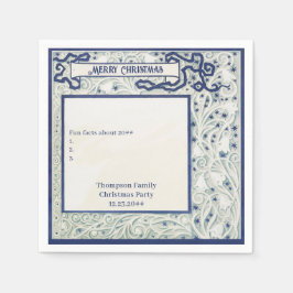 Dekoratives Foliage Weihnachtsfest Serviette