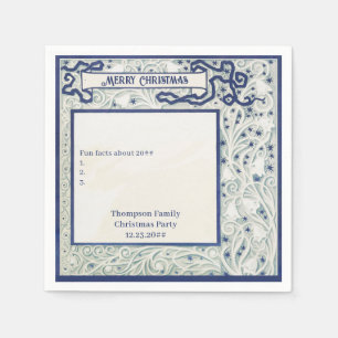 Dekoratives Foliage Weihnachtsfest Serviette