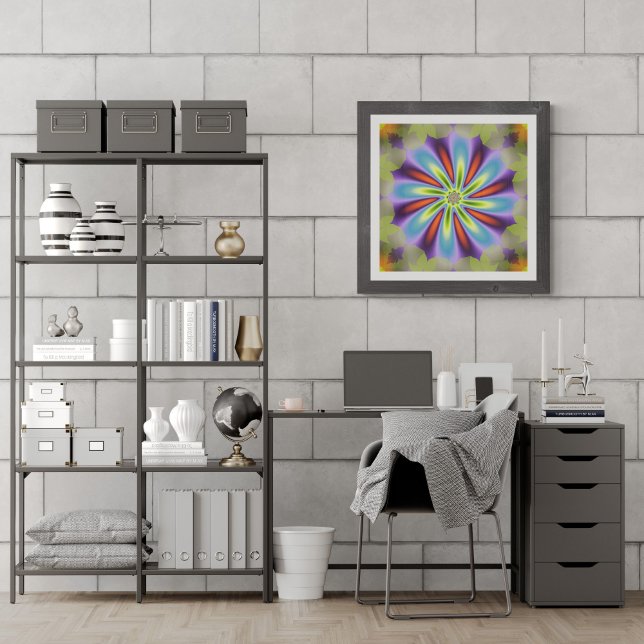 Dekoratives Fraktal der Blume Poster (Von Creator hochgeladen)