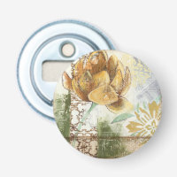 Dekoratives Fresco-Design mit Globe-Blume