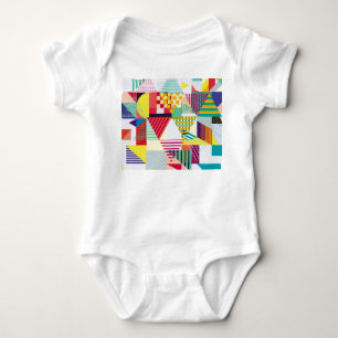 Dekoratives geometrisches, abstrakt nahtloses Must Baby Strampler