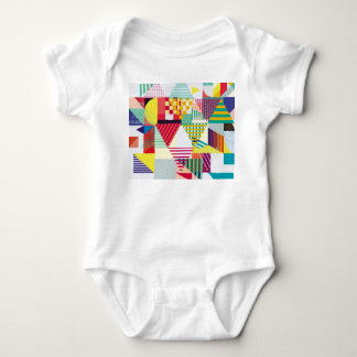 Dekoratives geometrisches, abstrakt nahtloses Must Baby Strampler