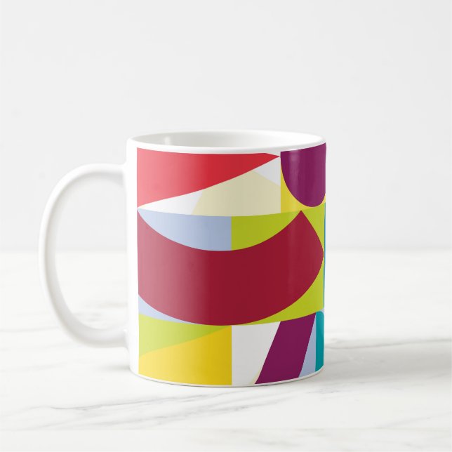 Dekoratives geometrisches Abstraktes Vintages Must Kaffeetasse (Links)