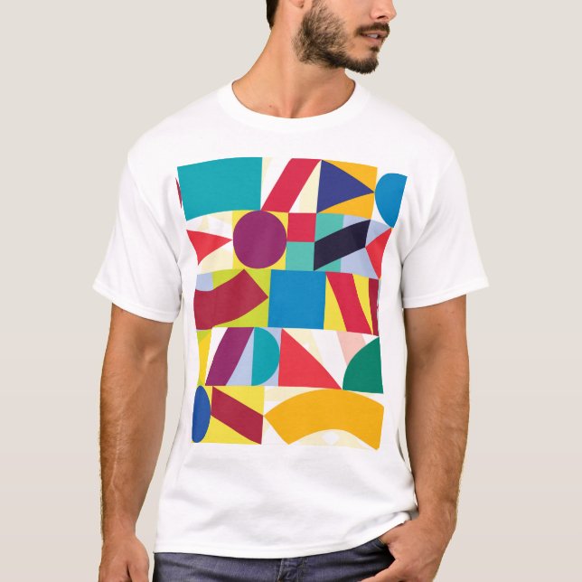 Dekoratives geometrisches Abstraktes Vintages Must T-Shirt (Vorderseite)
